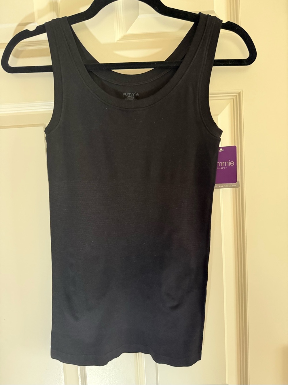 Yummie Shape Black Scoop Neck Tank - Essential Women's Layering Top s/m